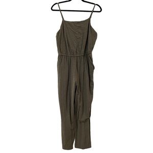 Waist-Defined Sleeveless Cropped Cami Jumpsuit | Size M